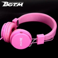 ★BGTM★EP05 可摺疊立體聲頭戴式耳機(粉紅)