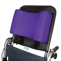 【富士康】輪椅頭靠組 (頭靠可調高度與角度 頭靠枕紫色)(不適用於方形骨架輪椅)