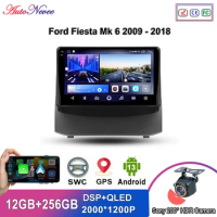Android Car DVD For Ford Fiesta Mk 6 2009 - 2018 Car Radio Multimedia Video Player Navigation GPS Android No 2din dvd 5G Wifi
