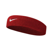 【NIKE 耐吉】Nike Swoosh 男女 頭套 頭帶 運動 籃球 毛巾 吸汗 紅白(NNN07601OS)