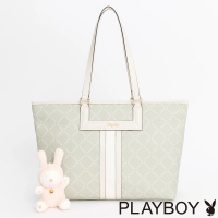 【PLAYBOY】托特包 Lucky Bunny系列(綠色)