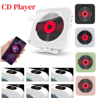 Portable CD Player Bluetooth 5.1 Speaker Stereo FM Radio HiFi Music Discs Player LED Screen CD Music Walkman With 3.5mm Jack