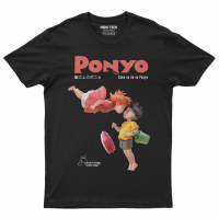 Kaos Tshirt Ponyo Studio Ghibli Anime T-Shirt Unisex Combed Custom