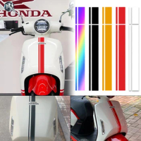 Motorcycle Stripe Reflective Sticker Fuel Tank Fender Decorative Decal for Honda Vespa Piaggio Sprint Super LX150 PX S125 GTS