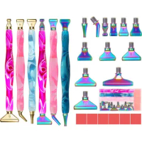 Resin Point Drill Pen 5D Diamond Painting Pen Replacement Metal Point Drill Pen Head Cross Stitch Diamond Painting Accessories