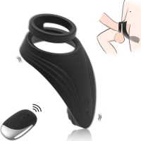 Cock Ring Vibrator Male Ejaculation Delay Penis Ring Erection Ring Clitoris Perineum Stimulator Penisring Sex Toys for Men