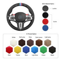 Hand Sewing Soft Suede Steering Wheel Cover For 740li M G30 Gt G80 G82 M3 M4 M5 M8 F90 F91 F92 F93 F95 F97 X3 X4 X5