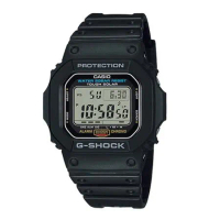 CASIO 卡西歐 G-SHOCK 電子錶 新版經典太陽能錶 樹脂錶帶 LED(G-5600UE-1D)