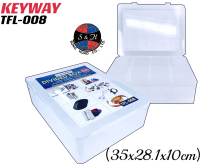 keyway กล่องใส่ของจัดระเบียบ 8 ช่องรุ่นTFL-008 เเข็งเเรงทนทาน