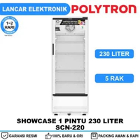 Showcase Polytron 1 Pintu 230 Liter 4 Rak SCN-220