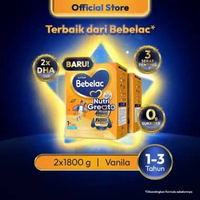[BARU] Bebelac 1+ (1-3 Tahun) Vanila 2x1800 gr Susu Pertumbuhan Bubuk