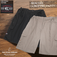 sun-e加大尺碼側貼袋八分褲、大尺碼後腰圍鬆緊帶八分褲、大尺碼短褲、大尺碼工作褲、多口袋休閒褲、100%棉褲、腰圍有皮帶環(褲耳)、褲檔有拉鍊、大尺碼八分褲、黑色八分褲、卡其八分褲、BIG&TALL
