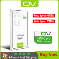 OV Nano Memory Card 256GB for Huawei Mate 30 40 50 60 P30 P40 P50 P60 pro Honor Nova Series Pad NM Ncard with Type C Card Reader