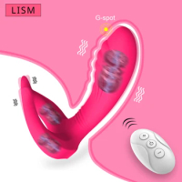 Remote Control Vibrator for Women Double Penetration Wireless Vibrator Female G Spot Clit Stimulator Goods for Adults Couples