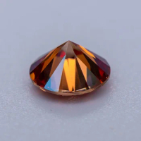 Moissanite Gemstone Watermelon Red Color Round Cut Lab Created Diamond for Advanced Jewelry Making Materials with GRA Report