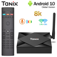 100% Original TANIX TX6S Android 10.0 Smart TV Box H616 Quad Core H.265 2.4G/5G WIFI Streaming Media Players 8K BT TV Prefix