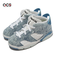 Nike 休閒童鞋 Jordan 6 Retro TD 嬰童 淺藍 白 六代 水洗丹寧 AJ6 學步鞋 DX6177-100