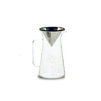 金時代書香咖啡 AKIRAKOKI 不鏽鋼濾網手沖組 咖啡玻璃壺 500ml DPGN-1M