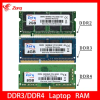 Zorq DDR2 DDR3 DDR4 DDR5 2GB 4GB 8GB 16GB SO-DIMM RAM Notebook Laptop Memories 667 800 1066 1333 1600 1866 2133 2400 2666MHz