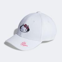 【adidas 愛迪達】帽子 童帽 棒球帽 運動帽 KITTY CAP 白 IT7340