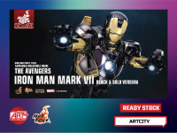 (READY STOCK) Hot Toys - Iron Man Mark 7 - Black & Gold Version - The Avengers - MMS741