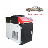 Car Engine Oil Stains Remove 1000w 1500w Fiber Laser Cleaning Machine Rust Removing Metal Removal Cleaner Laser Cleaning Machine