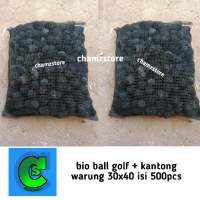 bio ball bioball media filter + kantong waring isi 500pcs / bioball media filter aquarium / bioball 