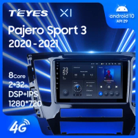 TEYES X1 For Mitsubishi Pajero Sport 3 2020 - 2021 Car Radio Multimedia Video Player Navigation GPS Android 10 No 2din 2 din dvd
