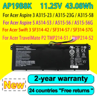 New AP19B8K 3INP5/82/70 Laptop Battery For Acer Aspire 3 A315-23 / 5 A514-53 / Swift 3 SF314-42 / TravelMate P2 TMP214-51 11.25V