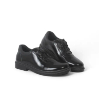 MISIL - Sepatu PDH Tali Putar TNI Polri Satpam Security Model Bheta Kulit Sapi Asli Shoes Pria Panto