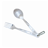 【Vargo】Titanium Spoon &amp; Fork Set 純鈦餐具湯叉兩件組 鈦金色 #T201