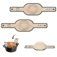 Long Handles Silicone Baking Mat Non-Stick Heat-resisting Bread Sling Bakeware Reusable Bakery Oven Pad for Dutch Oven