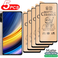 5Pcs Soft Matte Ceramic Film For Poco X3 Pro 5G F4 GT X4 M4 M3 M5 X5 Pro F3 film For Xiaomi Poco X5 X3 Pro Screen Protector