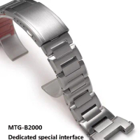 316L Stainless Steel Watchband For Casio G-SHOCK MTG-B2000 Strap Band Watch Accessories Bracelet Men Belt Free tool