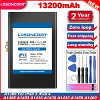 LOSONCOER 13200mAh A1389 Battery for iPad 3 4 iPad3 iPad 4 A1458 A1403 A1416 A1430 A1433 A1459 A1460 A1389 Series Laptop Battery