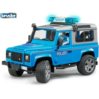 【Fun心玩】RU2597 麗嬰 德國製 BRUDER Land Rover 警用越野車(含人偶) 仿真 兒童 汽車