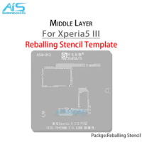 AMAOE Middle Layer Reballing Stencil Template For SONY Xperia 1 II iii IV 2 3 4 5 Xperia5 plant tin net Steel mesh repair tool