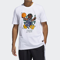 Adidas Don Lego Ss [HA7057] 男 短袖上衣 T恤 運動 籃球 樂高 聯名 棉質 亞洲版 白