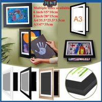 【Ready Stock】【Multiple Sizes】Kids Art Frames A3 Crafts Front Opening and Changeable Children Projects Drawing Portfolio Storage