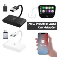 New Wireless Auto Car Adapter for Apple Wireless Carplay Dongle Plug Play WiFi Online Update Wireless CarPlay Adapter for OEM