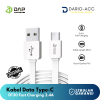 DAP Kabel Data Type-C 30cm Fast Charging 2.4A Garansi 1 Tahun DT30