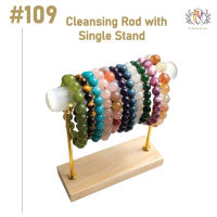 #109【Ready Stock】Crystalasiaa Limited Selenite Cleansing Rod with Single Stand; Selenite Rod Length