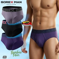 B252 Sorex Celana Dalam Pria Dewasa, Celana Dalam Pria Segitiga Sorex Katun Fiber Size S - XL RANDOM