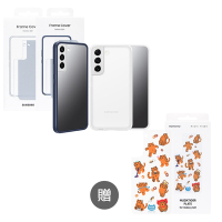 SAMSUNG 原廠 S22 S901 /S22+ S906邊框背蓋兩用保護殼_贈聯名背板 (盒裝)