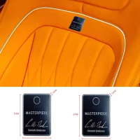 2pcs Clip Badge For BRABUS Sticker MASTERPIECE Car Seat Sticker For Mercedes BRABUS W463 G63 G65 G800 G900 W464 BRABUS Sticker