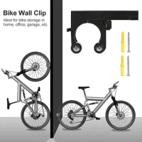 1PC Adjustable Bicycle Parking Clip For Space Saving Road Mountain Bike Parking Buckle Wall Mounted Rack Storage Parking Buckle