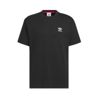 【adidas 愛迪達】FF TEE CNY 男女 短袖 上衣 T恤 運動 休閒 三葉草 新年款 龍年 棉質 黑(IX4221)