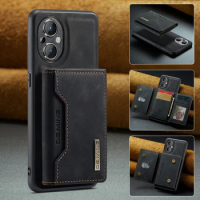Luxury Detachable Magnetic Leather Wallet Case Card Holder Phone Stand For OnePlus Nord N20 5G N 20 Magnet Flip Cover Purse Bags
