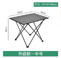 台灣現貨 鋁合金戶外 折疊桌 便攜式露營用品野餐桌子蛋卷桌椅