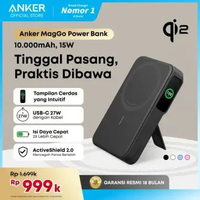 Powerbank Anker Maggo 10000 mAh MagSafe 15W stand - A1654 Black